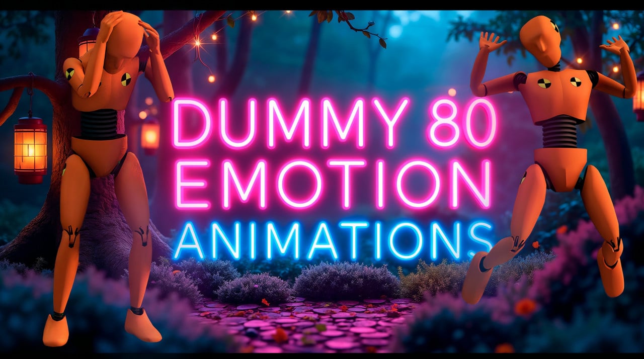 BeamNG DUMMY "80 EMOTION" ANIMATIONS